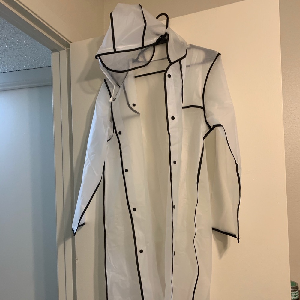 Clear raincoat